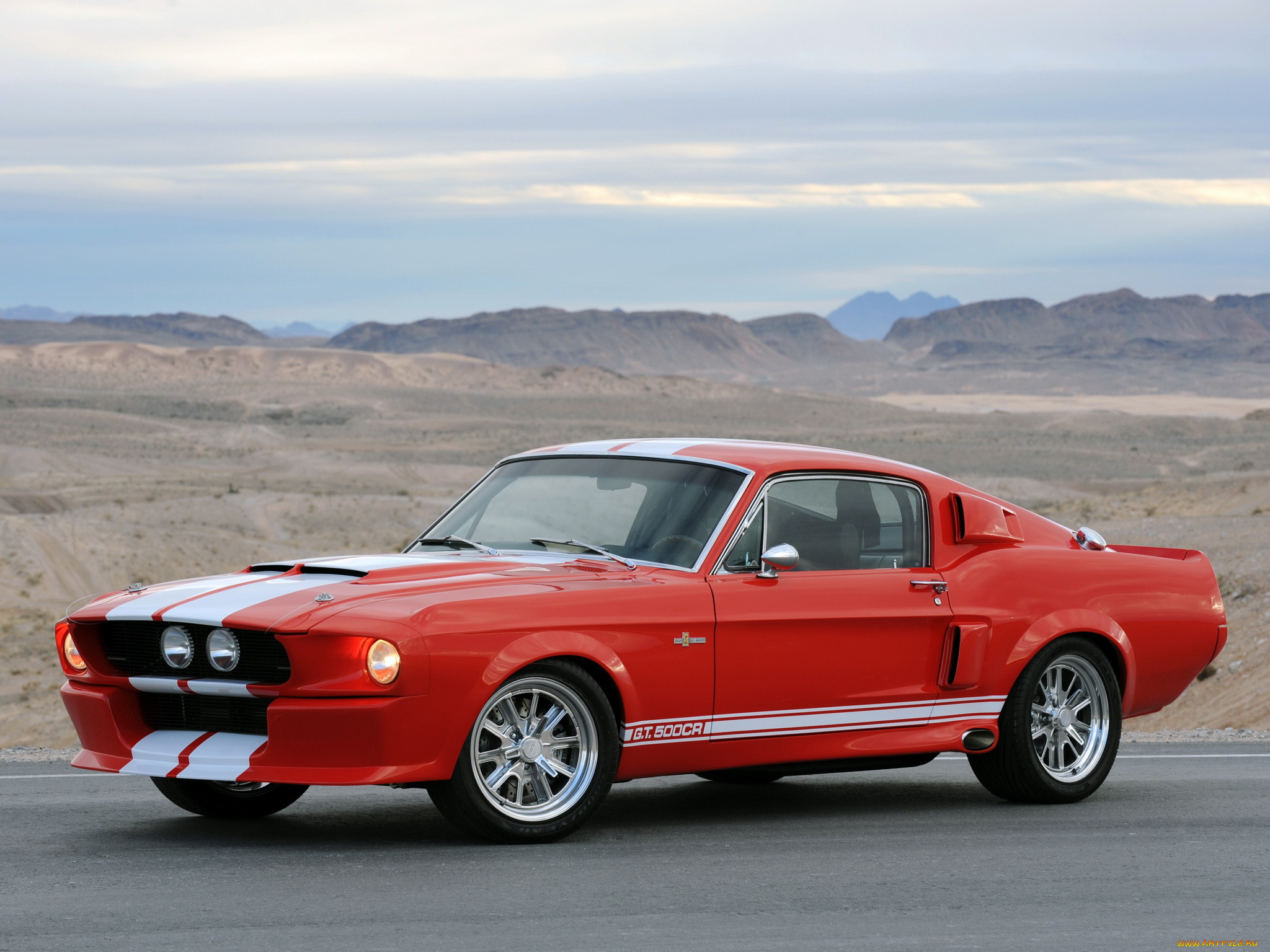 Ford Mustang Shelby gt500 1967 красный